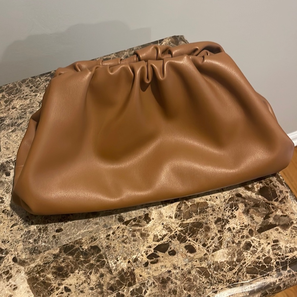Brown hand bag